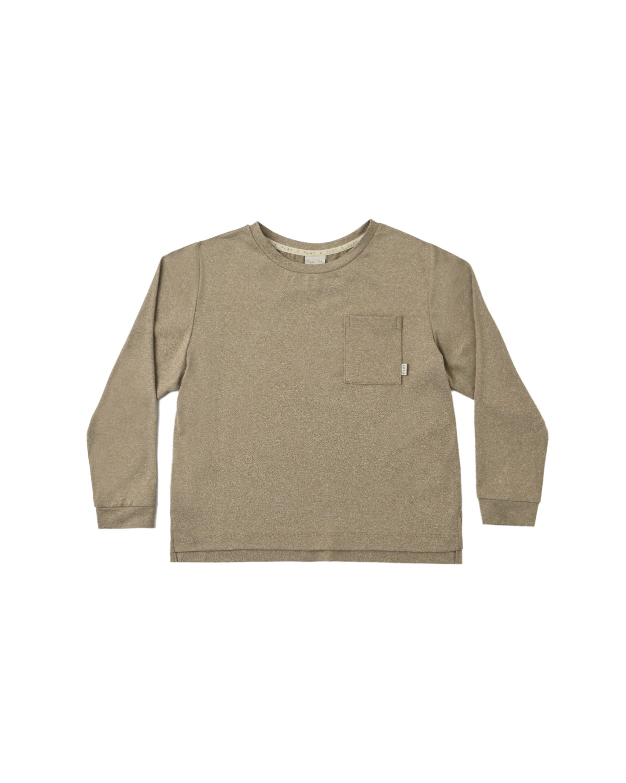 Rylee + Cru Play X Play Long Sleeve Pocket Tee - Heathered Olive