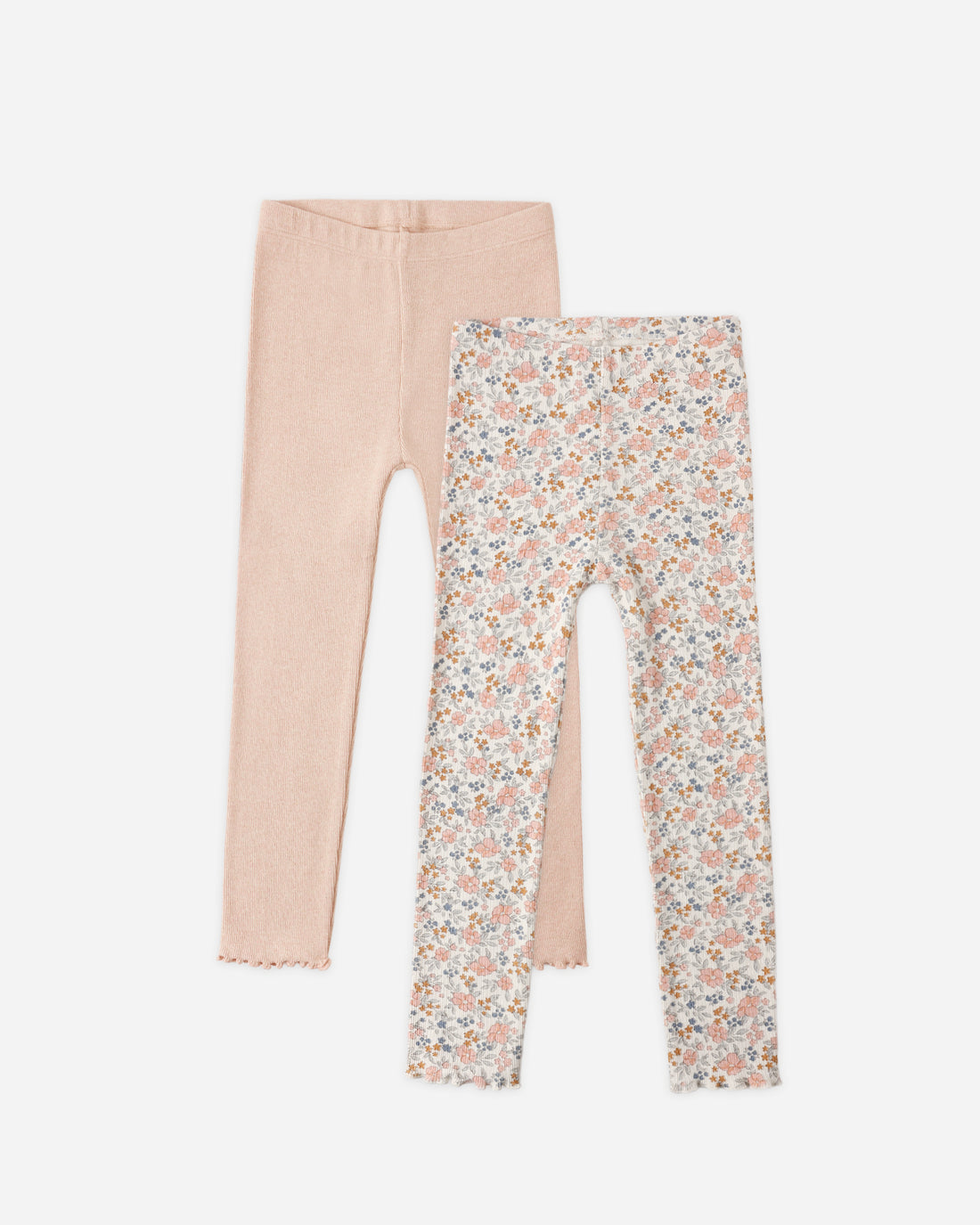 Rylee + Cru Play X Play Ribbed Legging Set - Flower Field, Heathered Blush