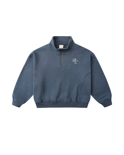 Rylee + Cru Play X Play  Half Zip Sweatshirt - Navy