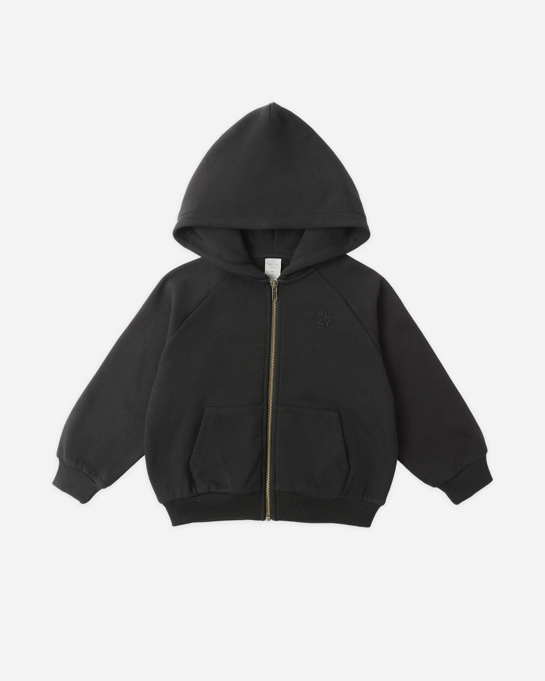 Rylee + Cru Play X Play Zip Raglan Hoodie - Black