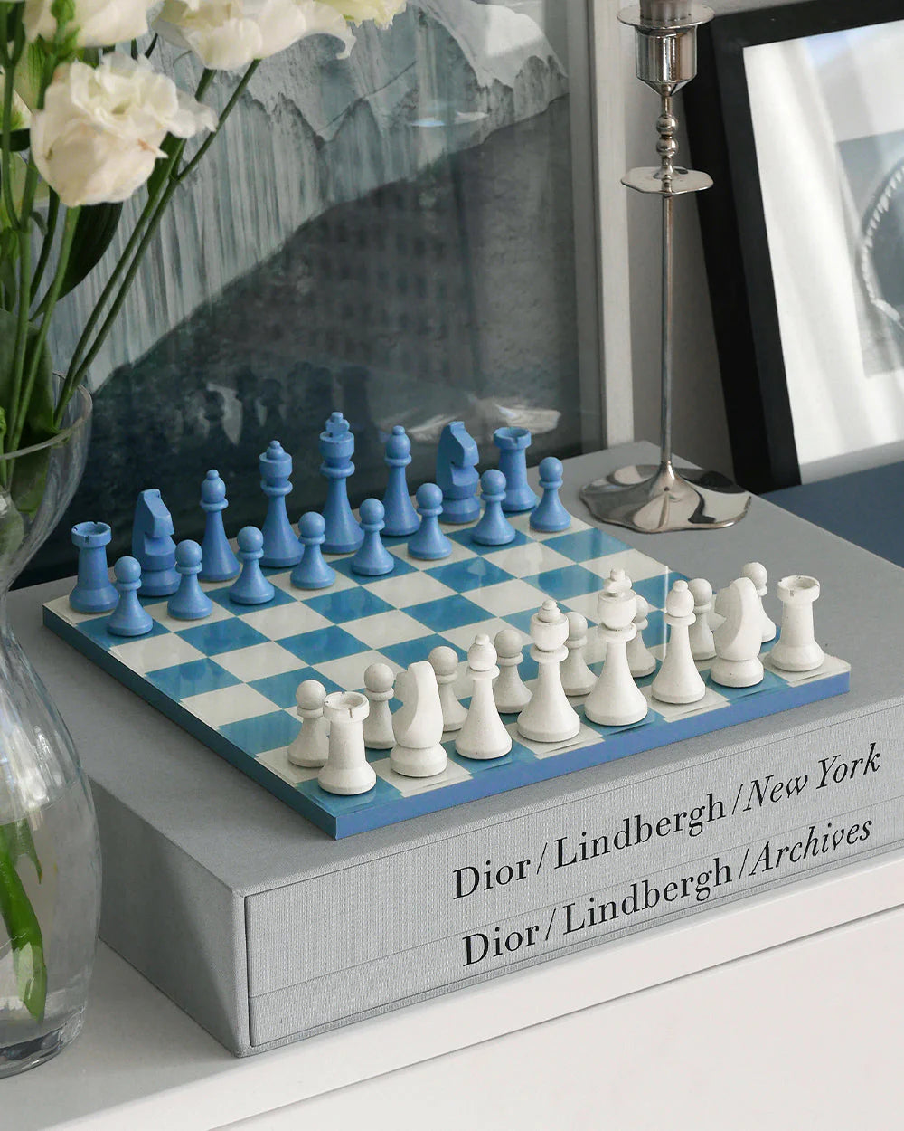 Printworks Classic Chess - Dusty Blue