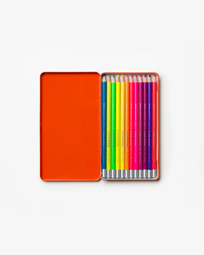 Printworks 12 Pack Colour Pencils - Neon