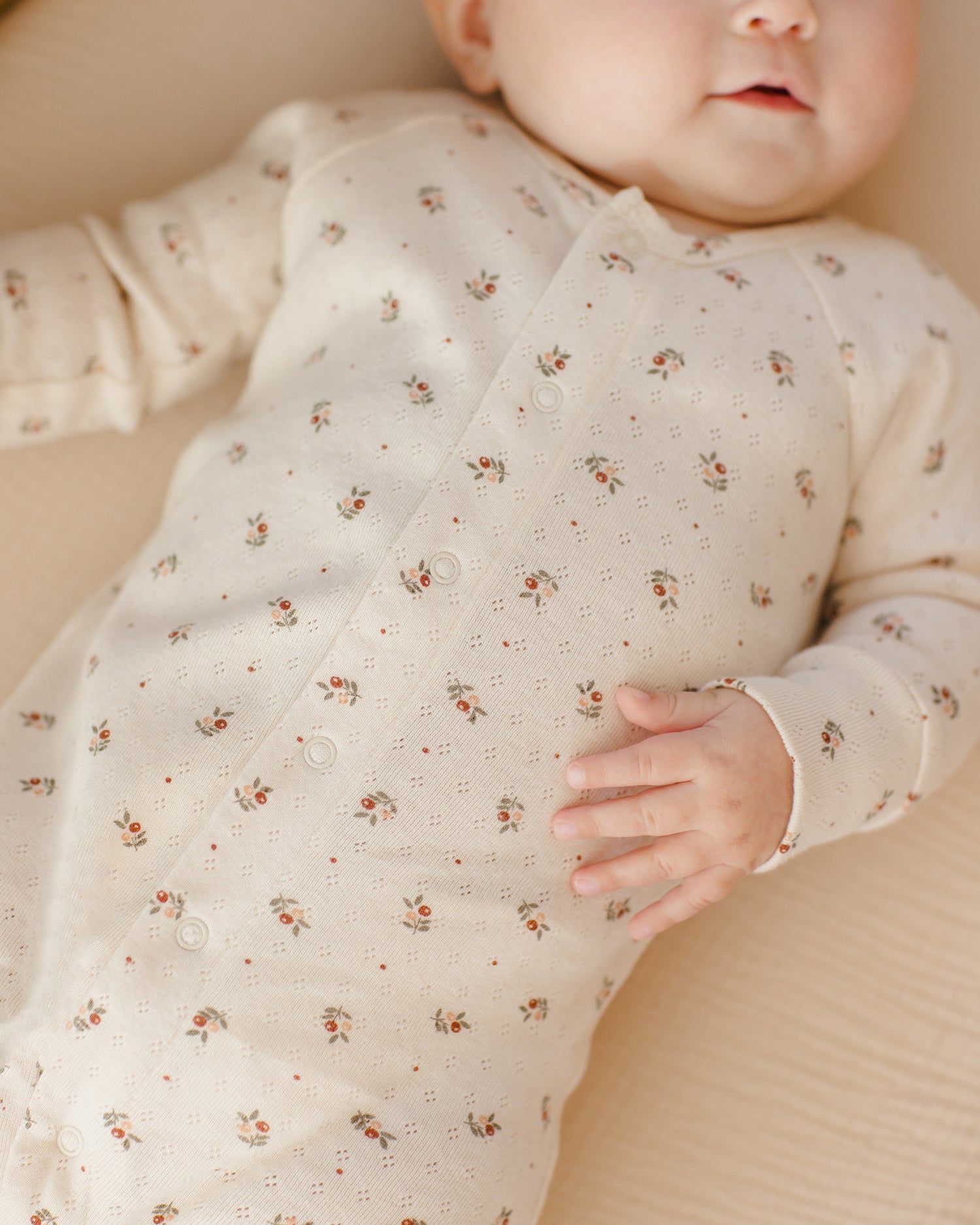 Quincy Mae Pointelle Long John - Holly Berry