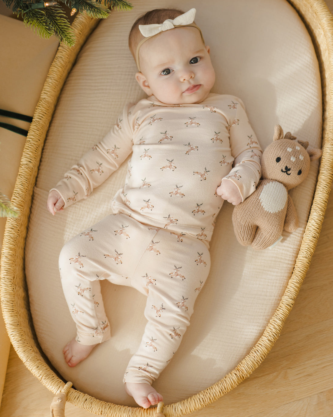 Quincy Mae Bamboo Pajama Set - Reindeer