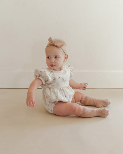 Quincy Mae Cosette Romper - Unicorns