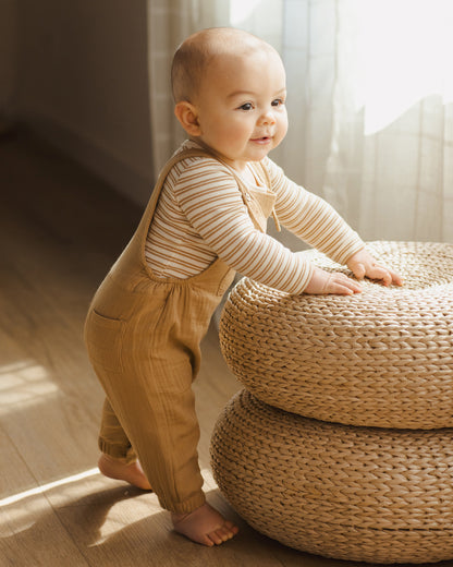 Quincy Mae Baby Overall - Golden