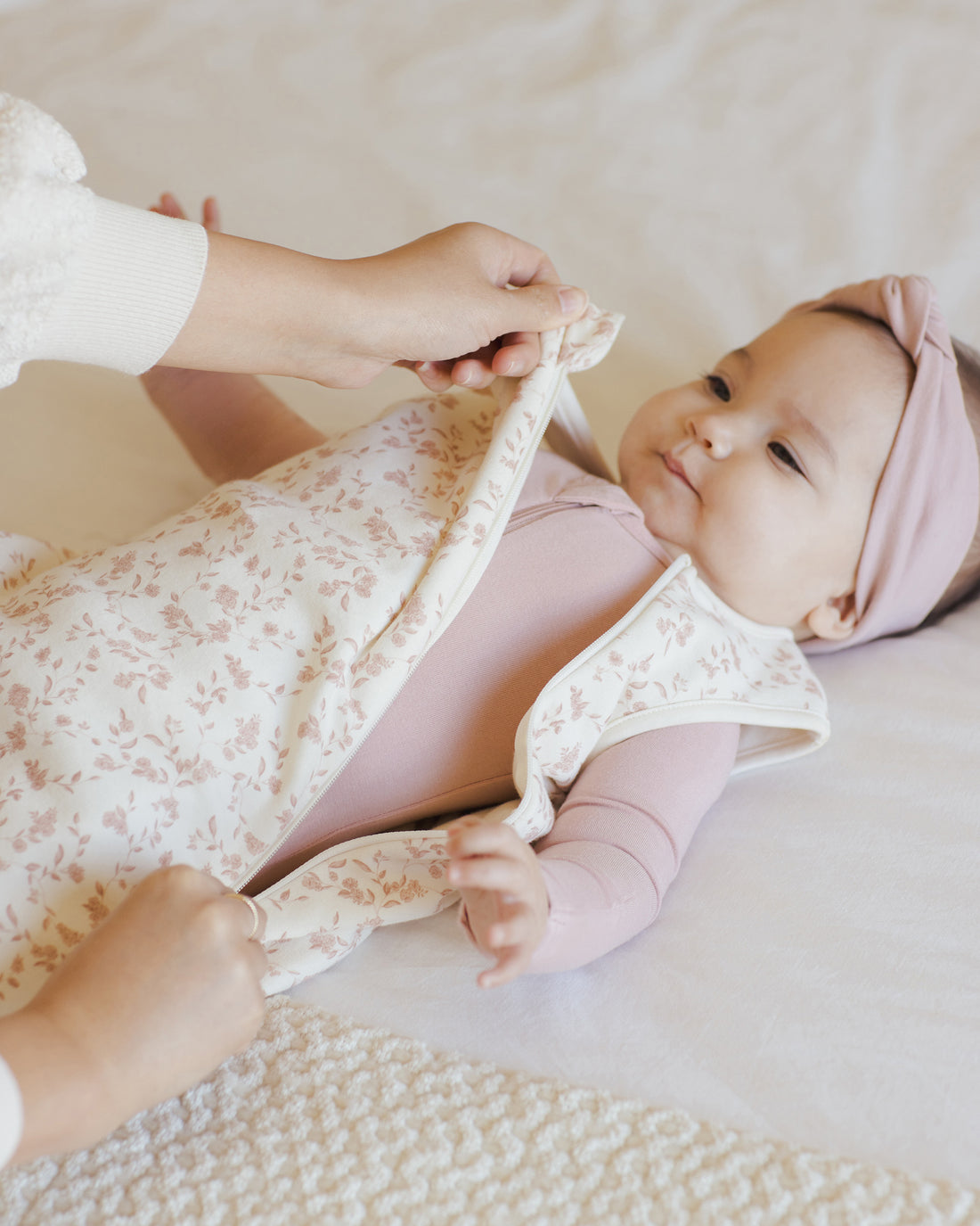 Quincy Mae Jersey Sleep Bag - French Garden
