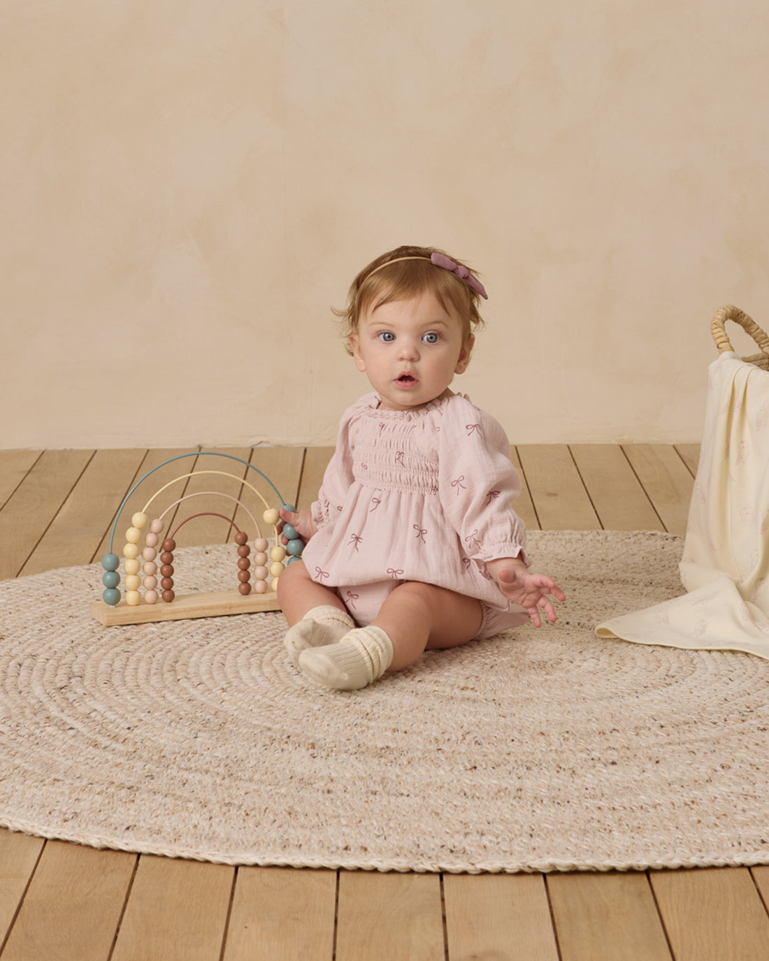 Quincy Mae Eden Romper - Bows