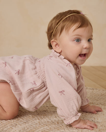 Quincy Mae Eden Romper - Bows