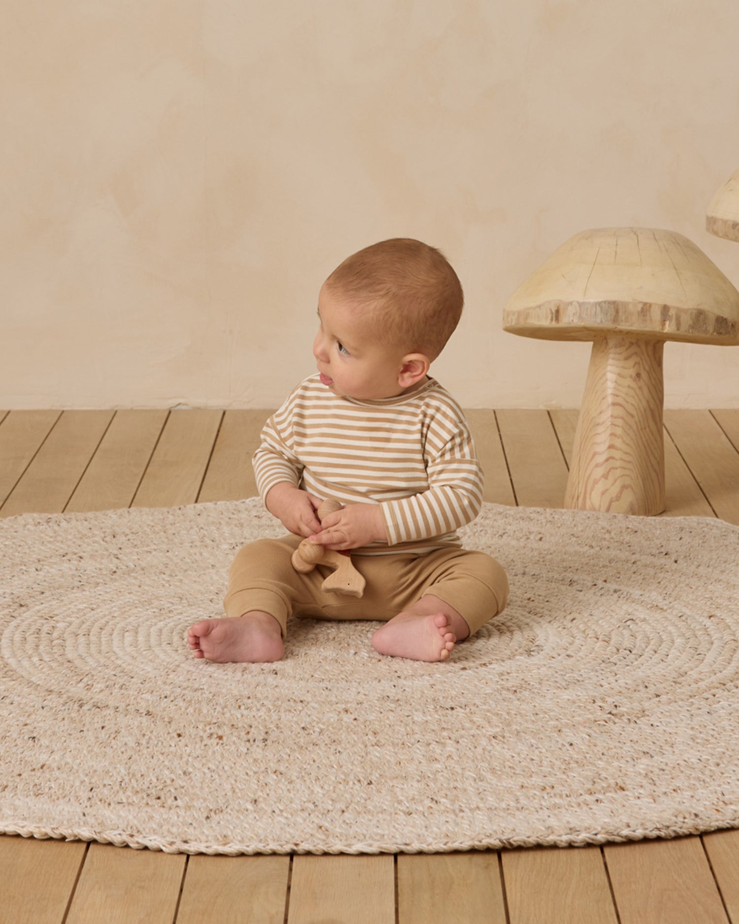 Quincy Mae Drawstring Pant - Gold