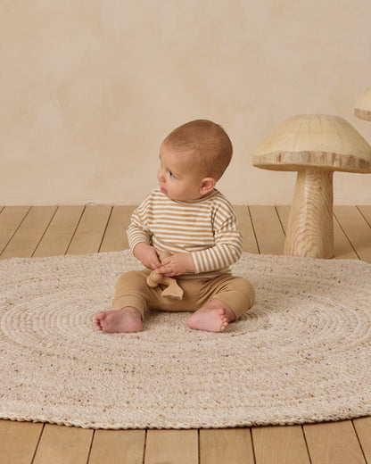 Quincy Mae Drawstring Pant - Gold