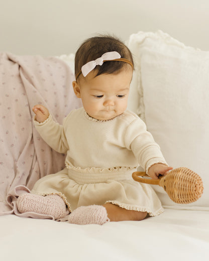 Quincy Mae Pointelle Baby Blanket - Lilac Ditsy