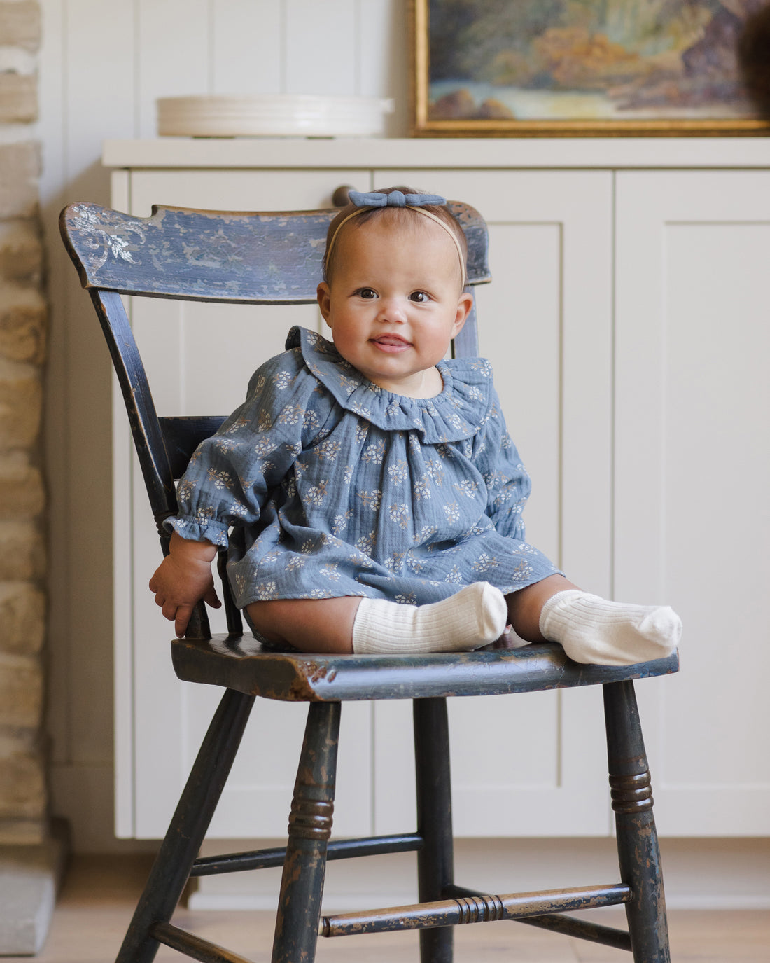 Quincy Mae Little Knot Headband - Ocean