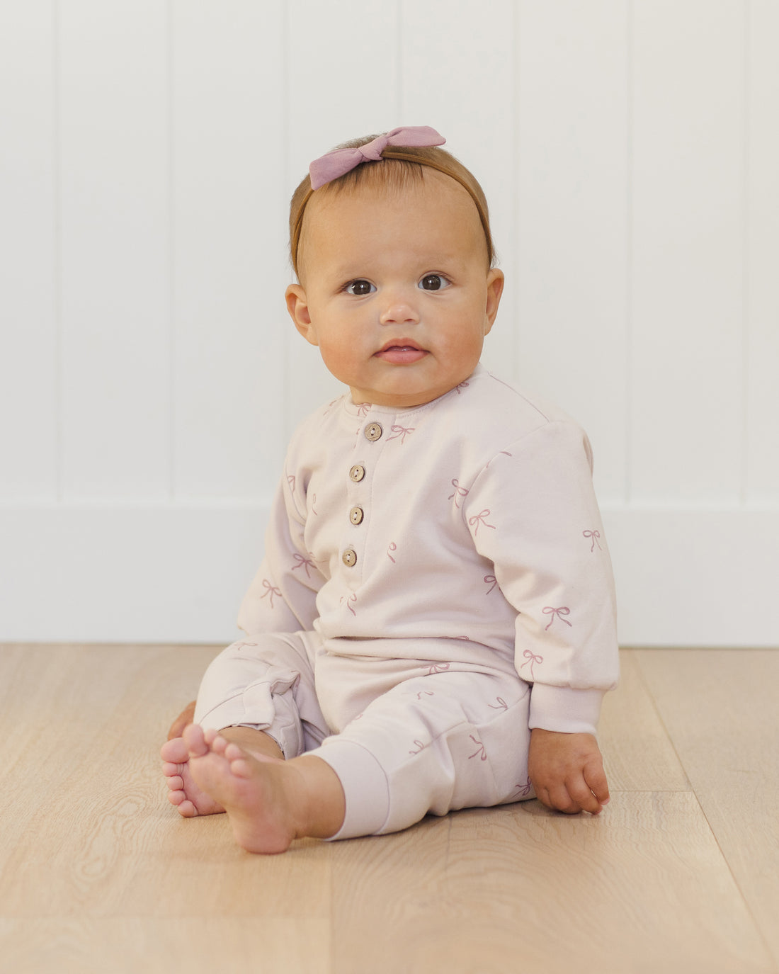 Quincy Mae Little Knot Headband - Mulberry