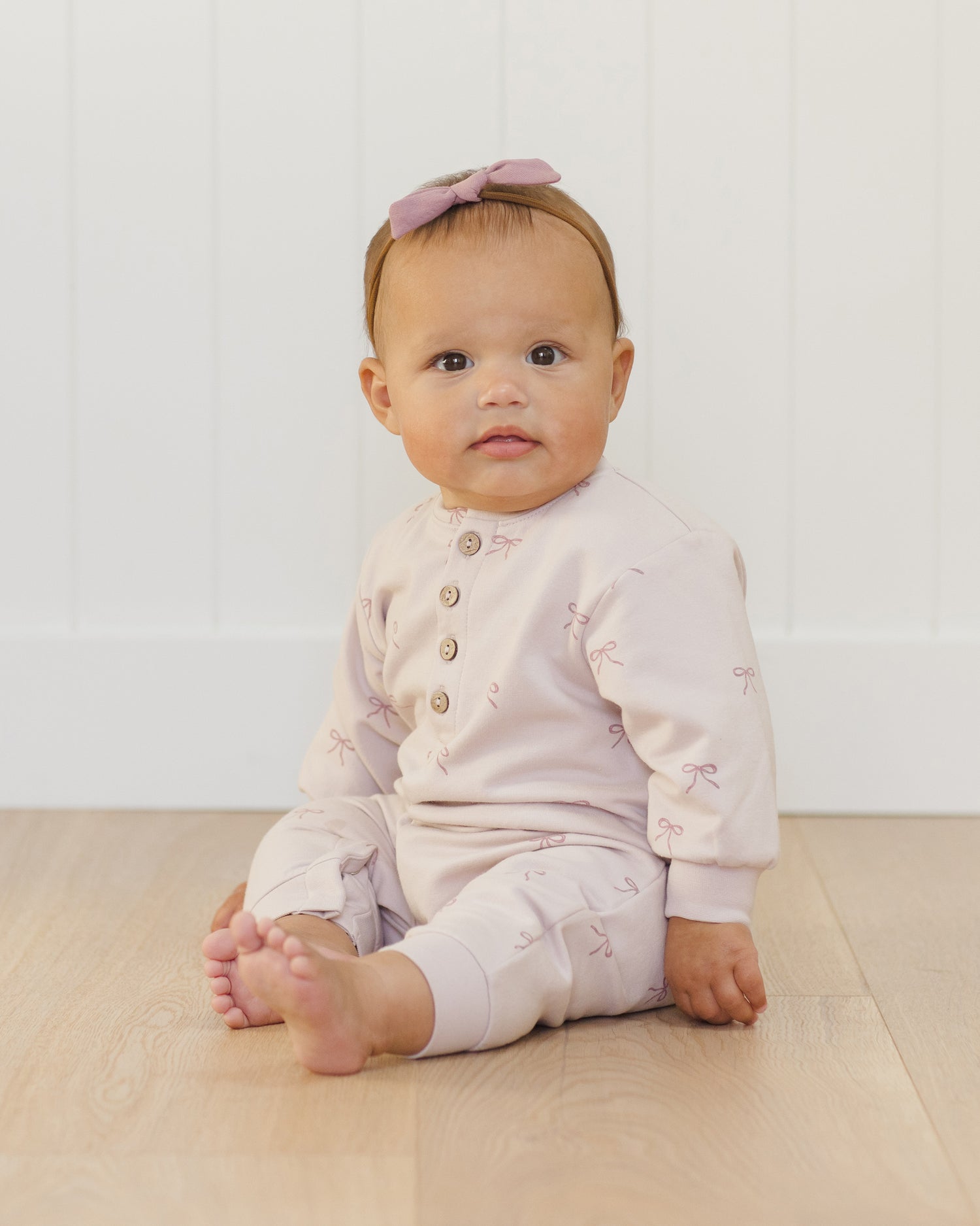 Quincy Mae Little Knot Headband - Mulberry