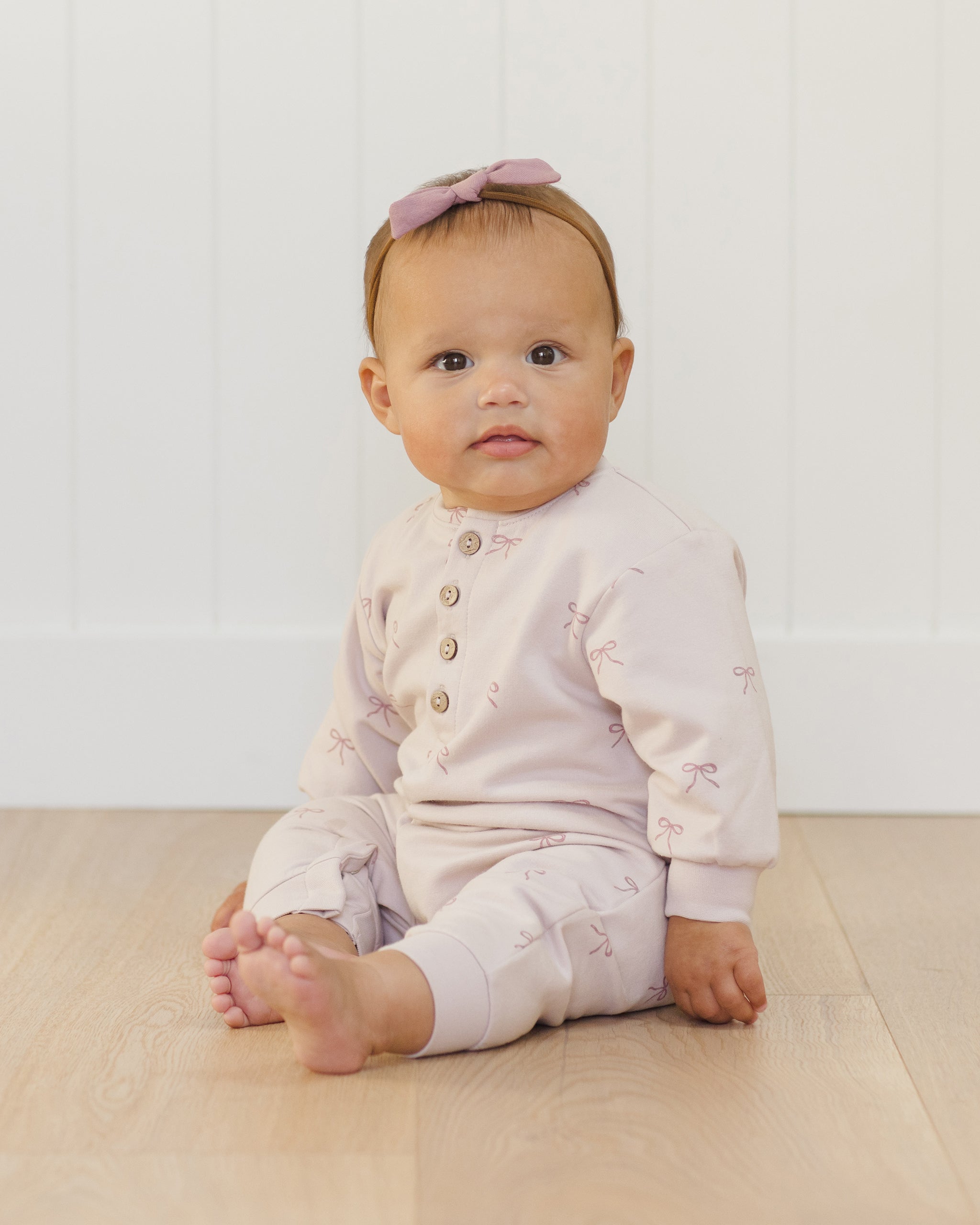 Quincy Mae Little Knot Headband - Mulberry