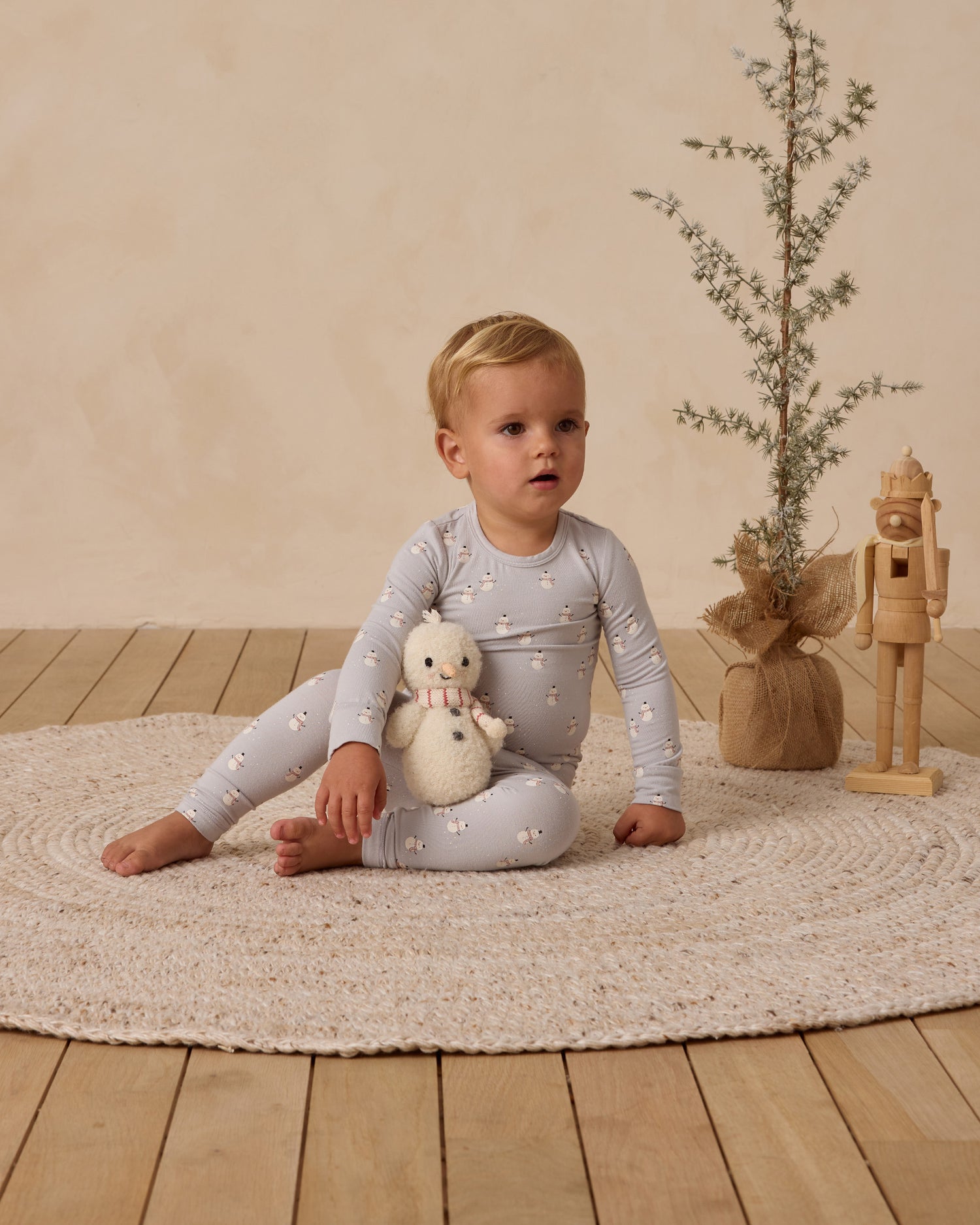 Quincy Mae Bamboo Pajama Set - Snowmen