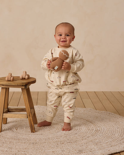 Quincy Mae Relaxed Fleece Sweatshirt - Cars
