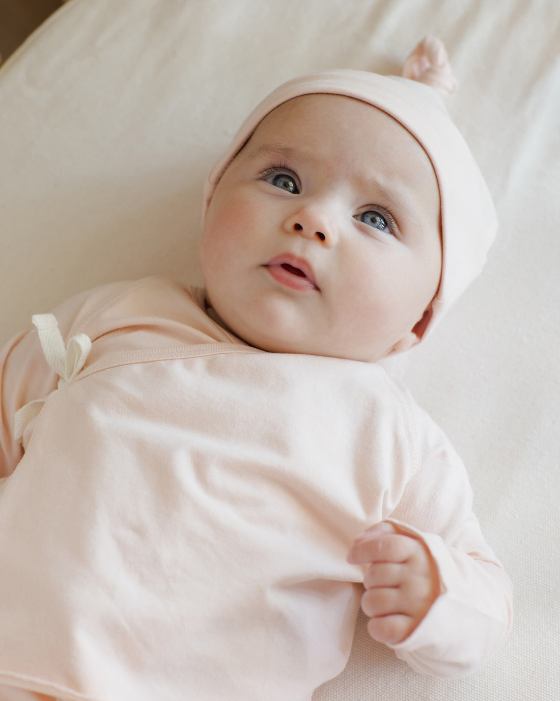 Quincy Mae Knotted Baby Hat - Petal