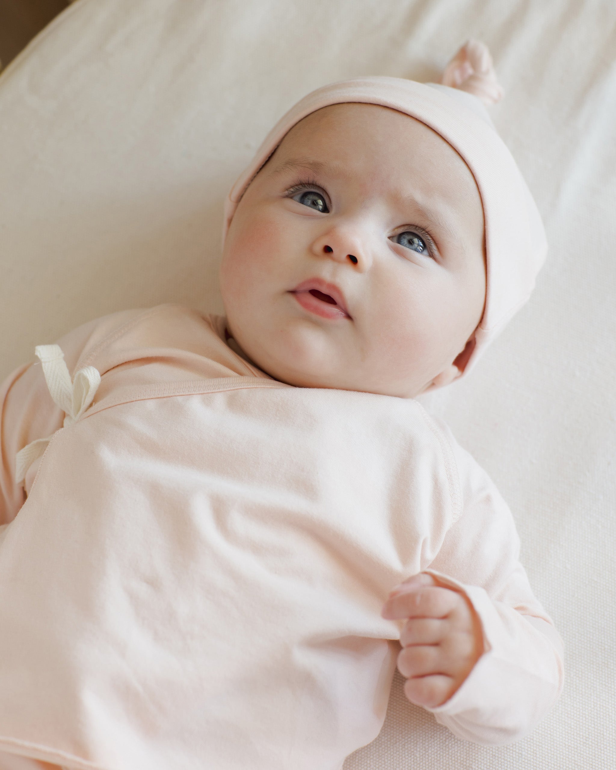 Quincy Mae Knotted Baby Hat - Petal