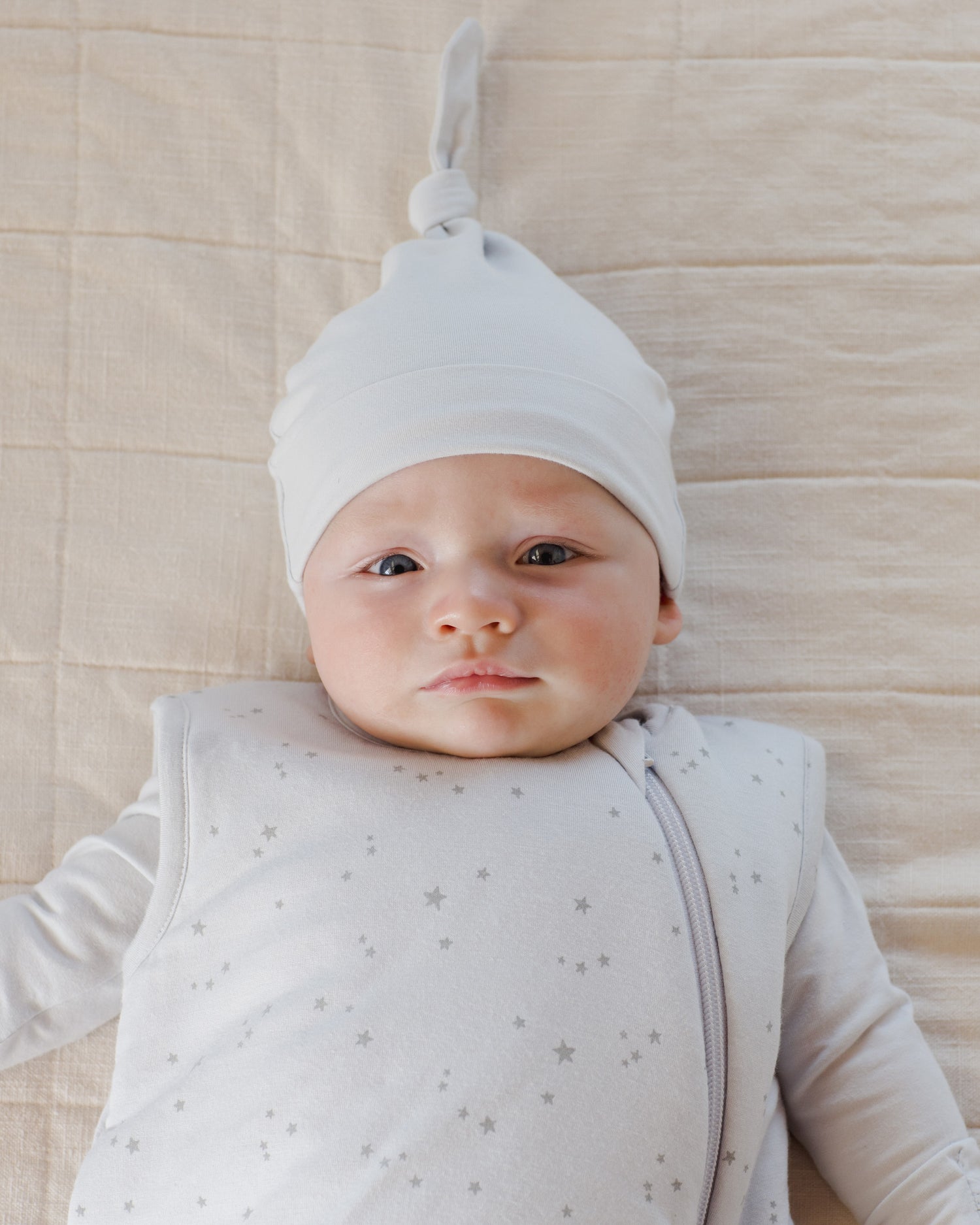 Quincy Mae Knotted Baby Hat - Fog
