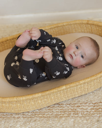 Quincy Mae Relaxed Fleece Jumpsuit - Crossbones