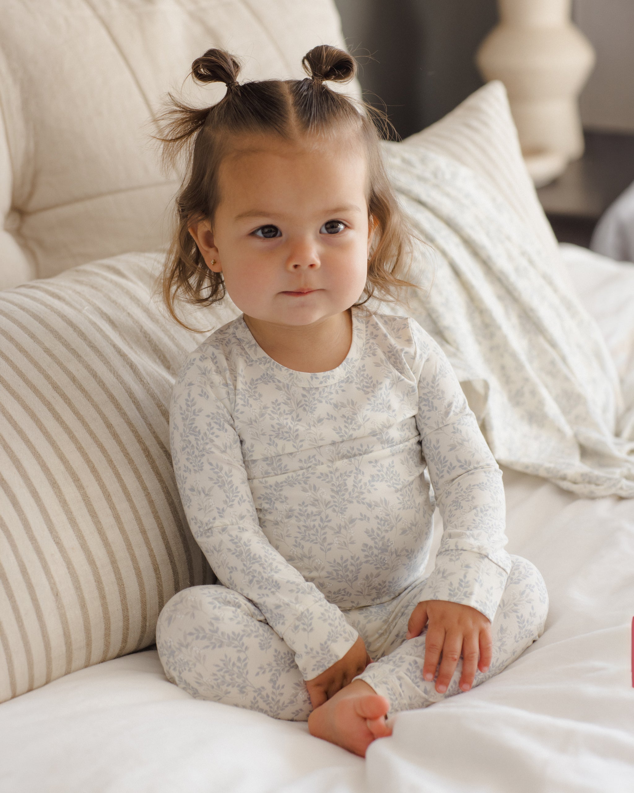 Quincy Mae Bamboo Pajama Set - Cloud Floral