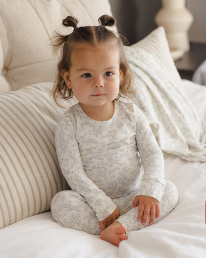 Quincy Mae Bamboo Pajama Set - Cloud Floral
