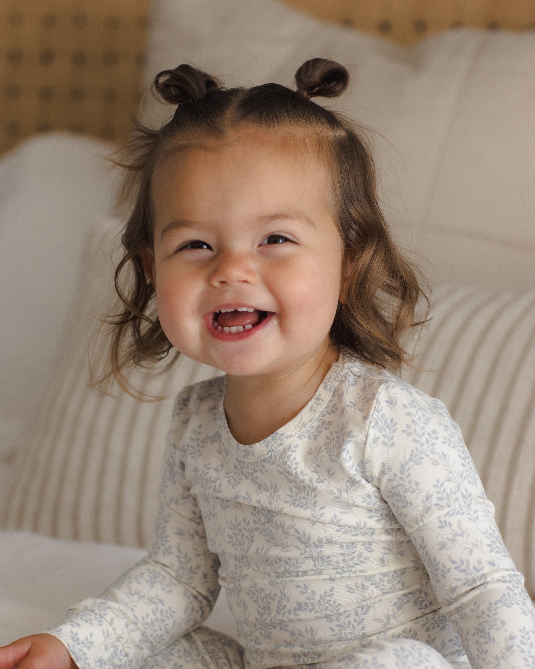 Quincy Mae Bamboo Pajama Set - Cloud Floral