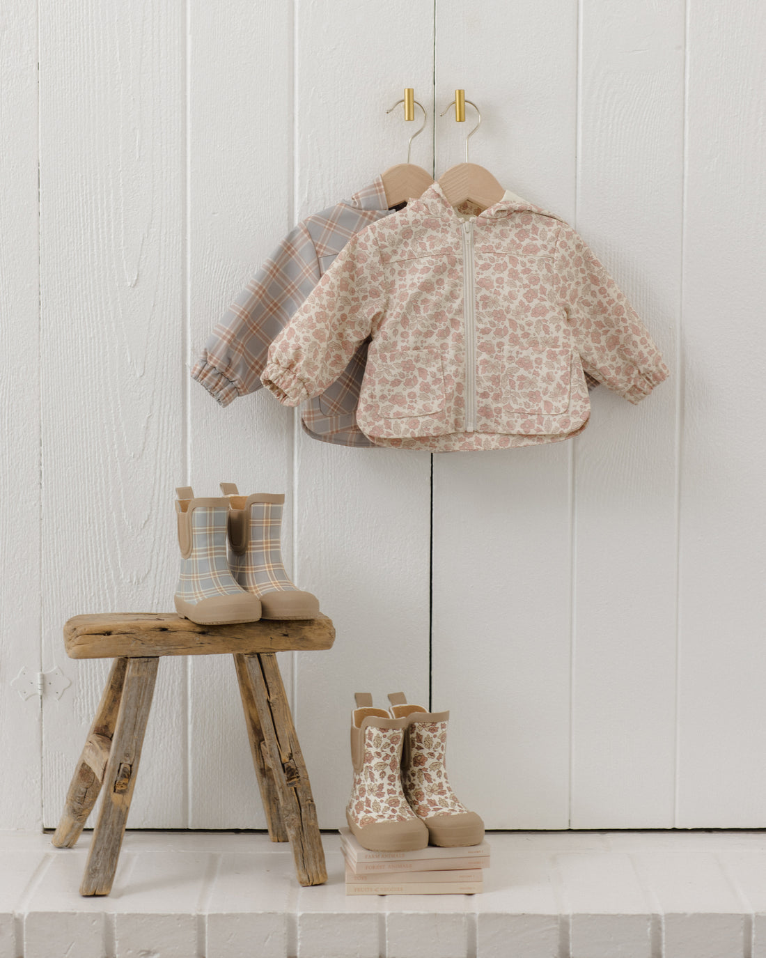 Quincy Mae Rain Coat - Pink Blossom