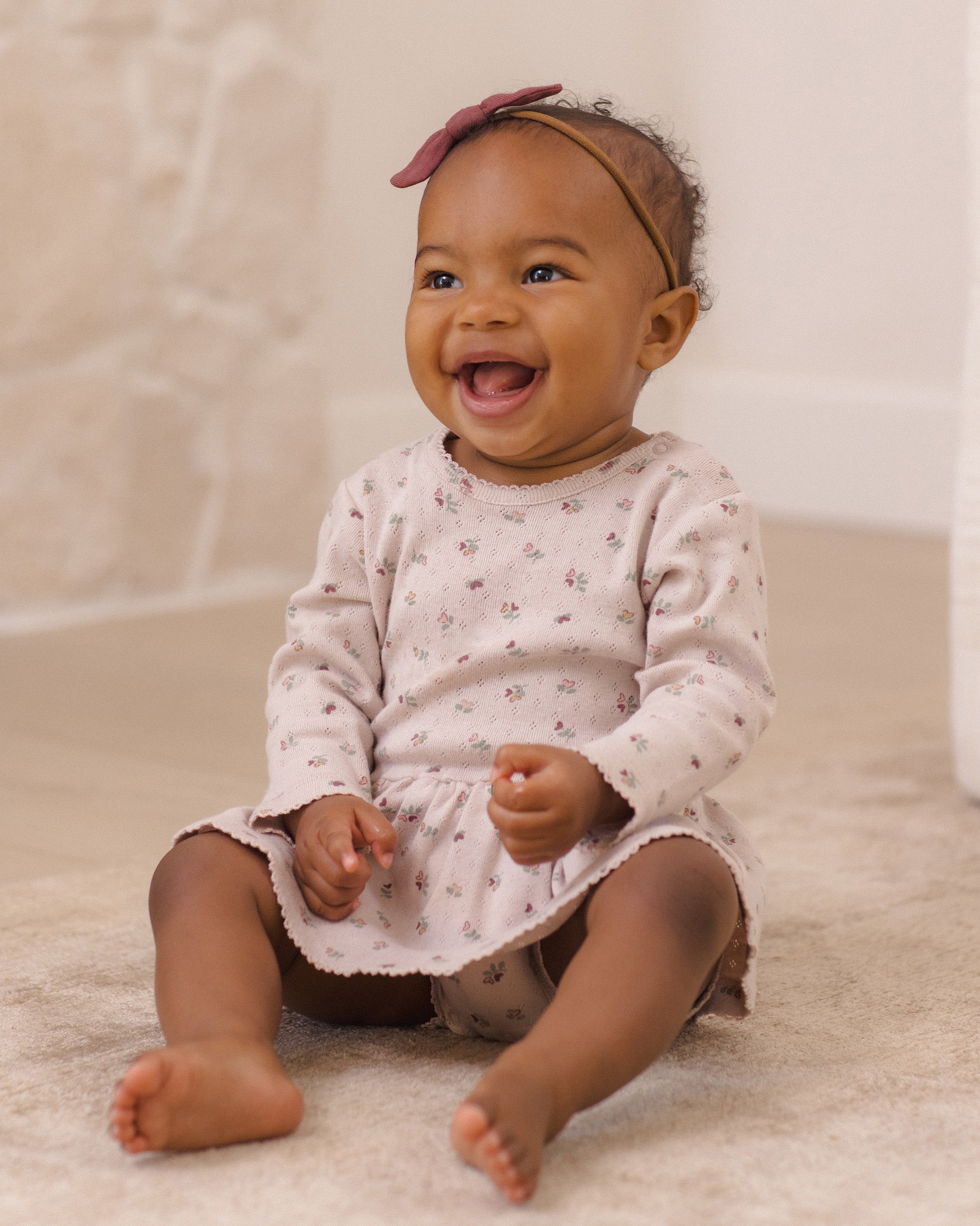 Quincy Mae Little Knot Headband - Black Cherry