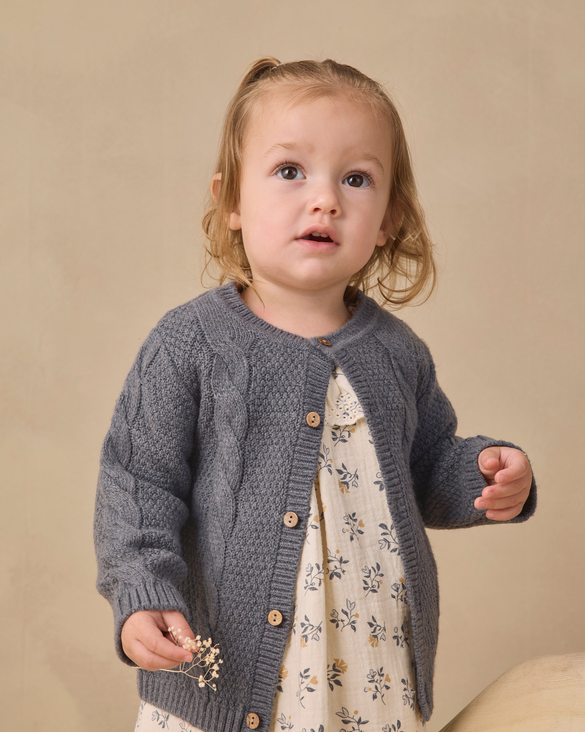 Quincy Mae Knit Cardigan - Midnight