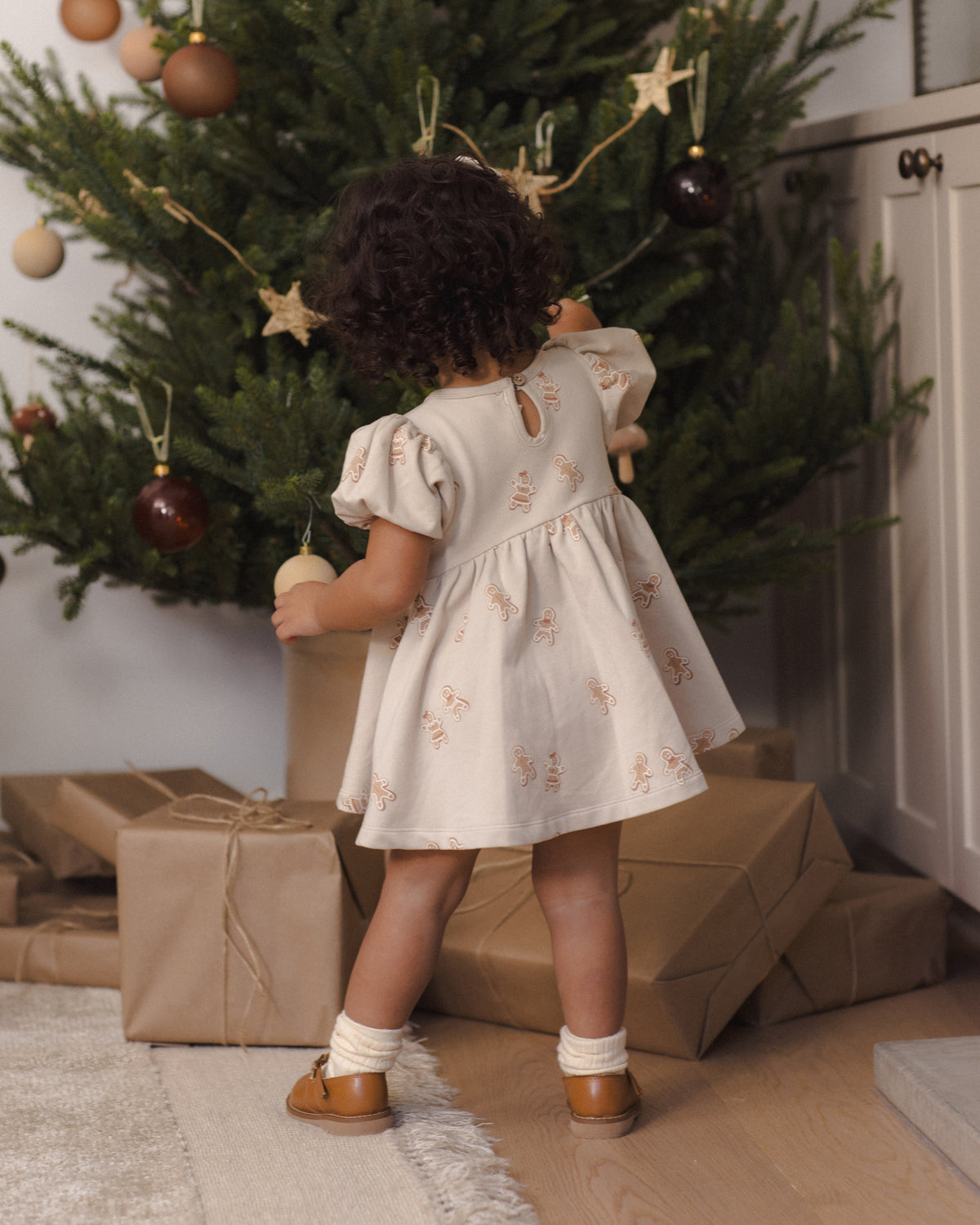 Quincy Mae Darla Dress - Gingerbread