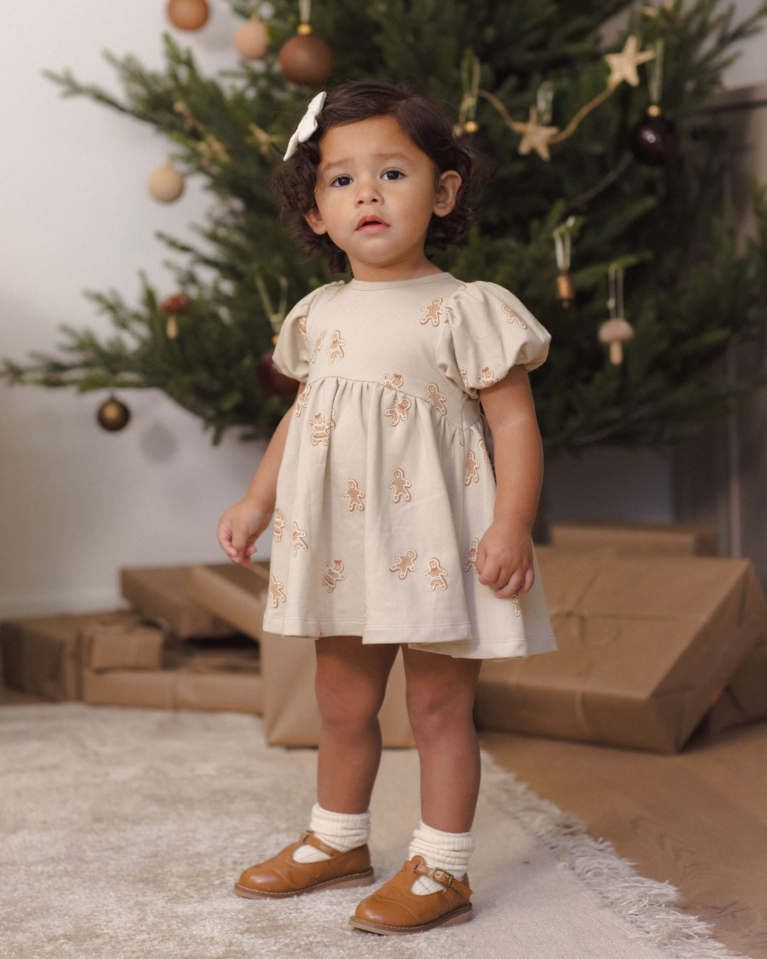 Quincy Mae Darla Dress - Gingerbread