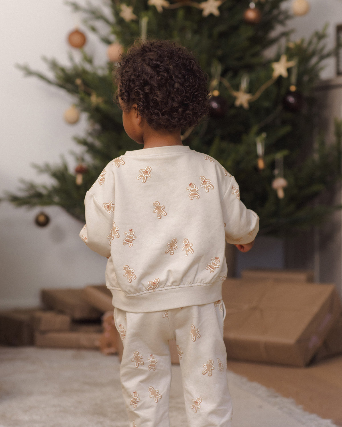 Quincy Mae Relaxed Fleece Sweatshirt - Gingerbread
