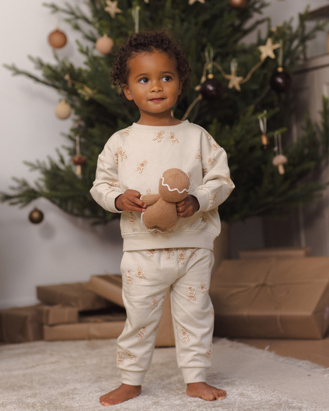 Quincy Mae Relaxed Fleece Sweatpant - Gingerbread
