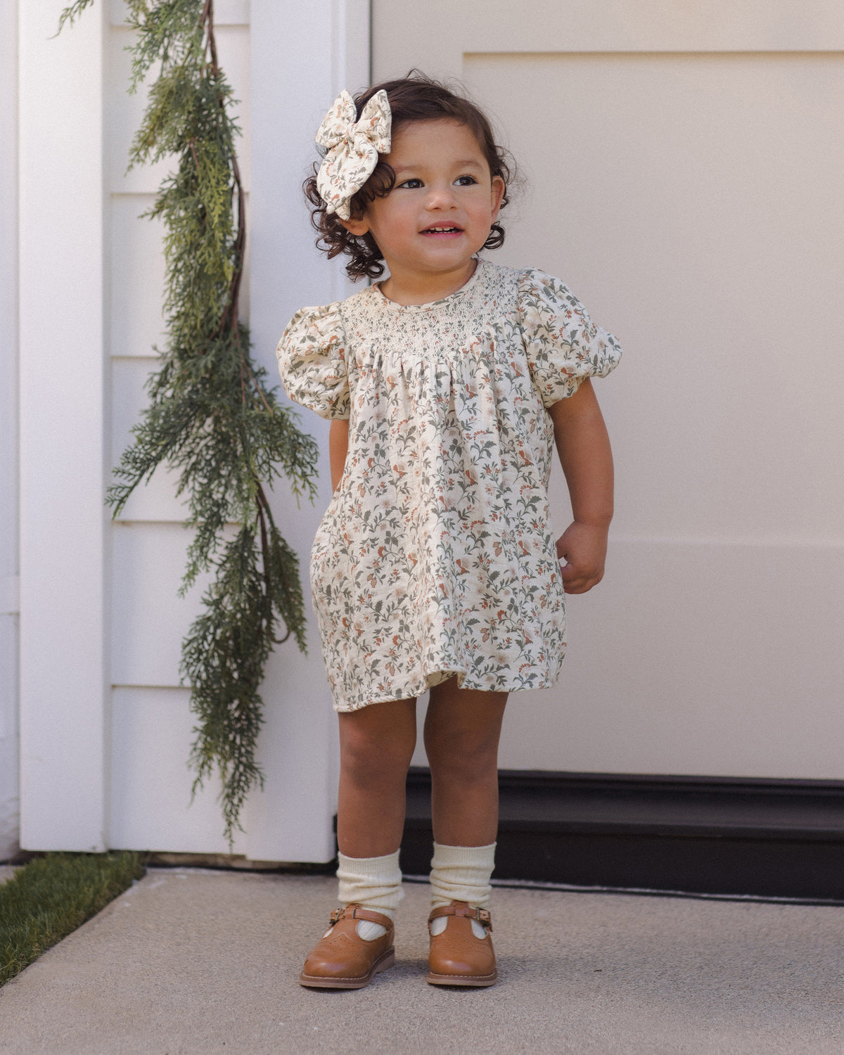 Quincy Mae Carina Dress - Holiday Floral