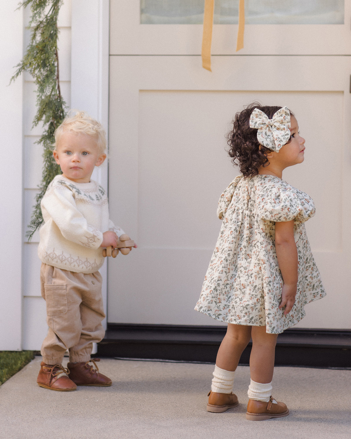 Quincy Mae Carina Dress - Holiday Floral