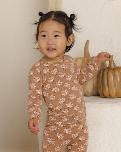 Quincy Mae Bamboo Pajama Set - Fall Floral