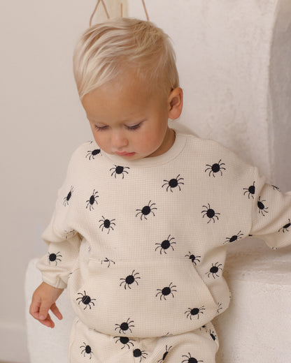 Quincy Mae Waffle Slouch Set - Bitsy Spider