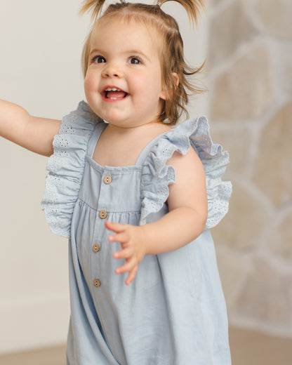 Quincy Mae Nova Romper - Chambray