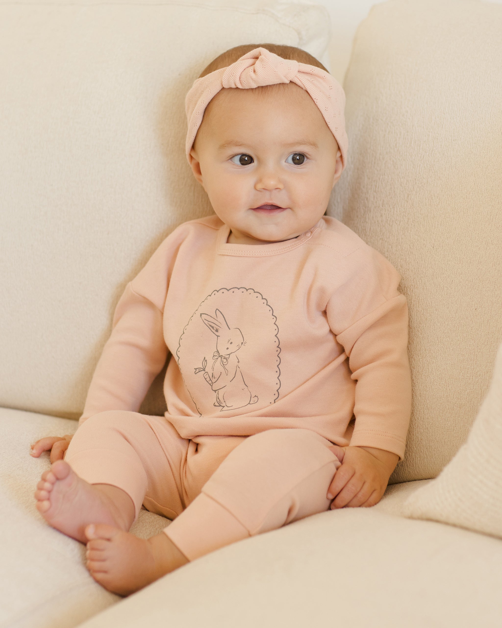 Quincy Mae Long Sleeve Tee - Bunny