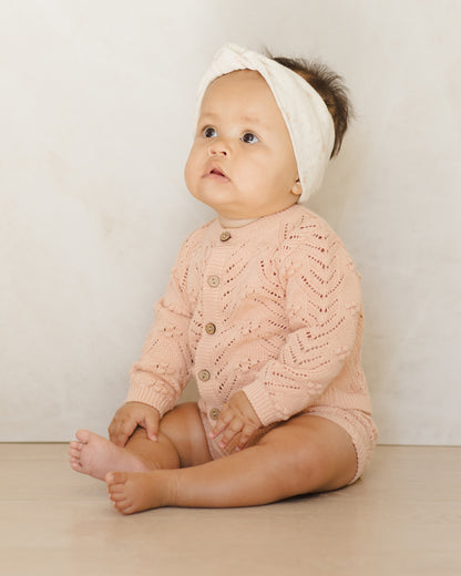 Quincy Mae Knit Cardigan - Melon