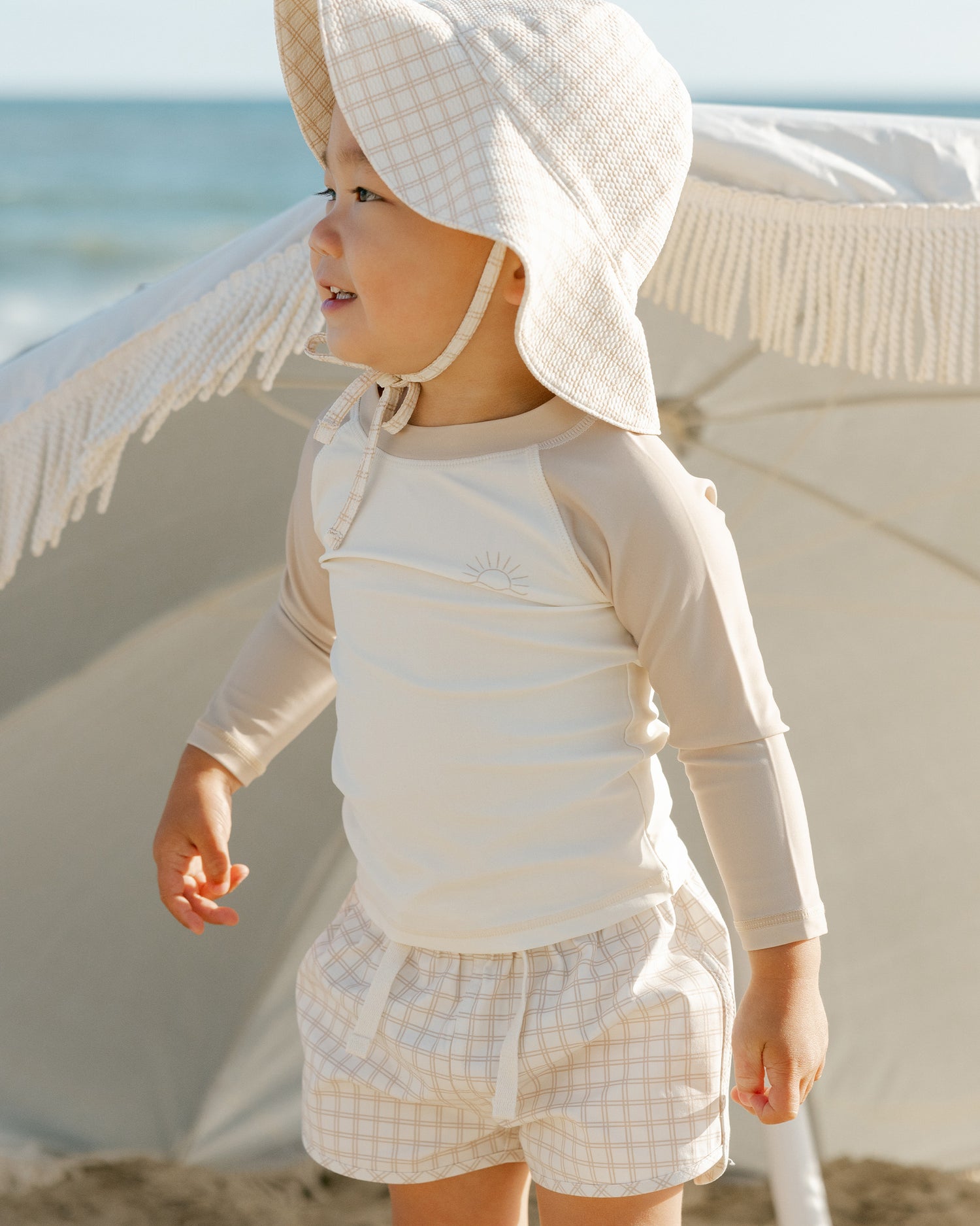 Quincy Mae Rashguard - Oat