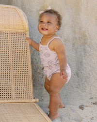 Quincy Mae Terry Cinch Romper - Daisy