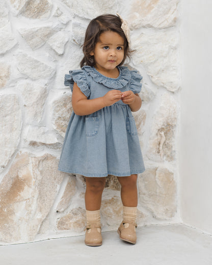 Quincy Mae Sophie Dress - Chambray