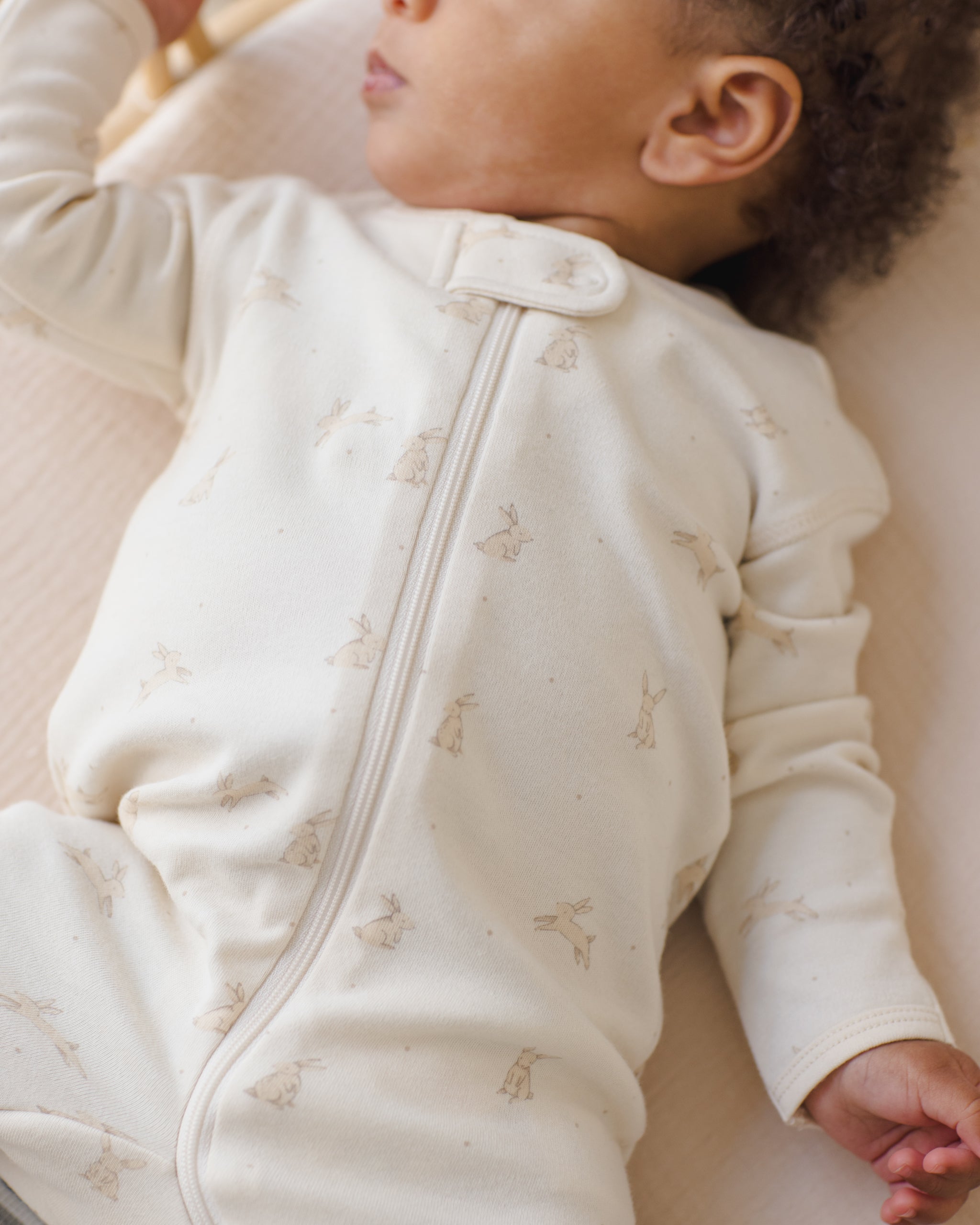 Quincy Mae Zip Long Sleeve Sleeper Footie - Bunnies