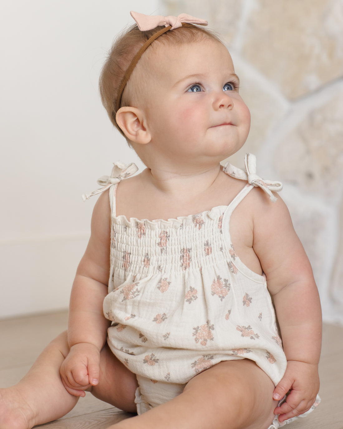 Quincy Mae Betty Romper - Garden Rose