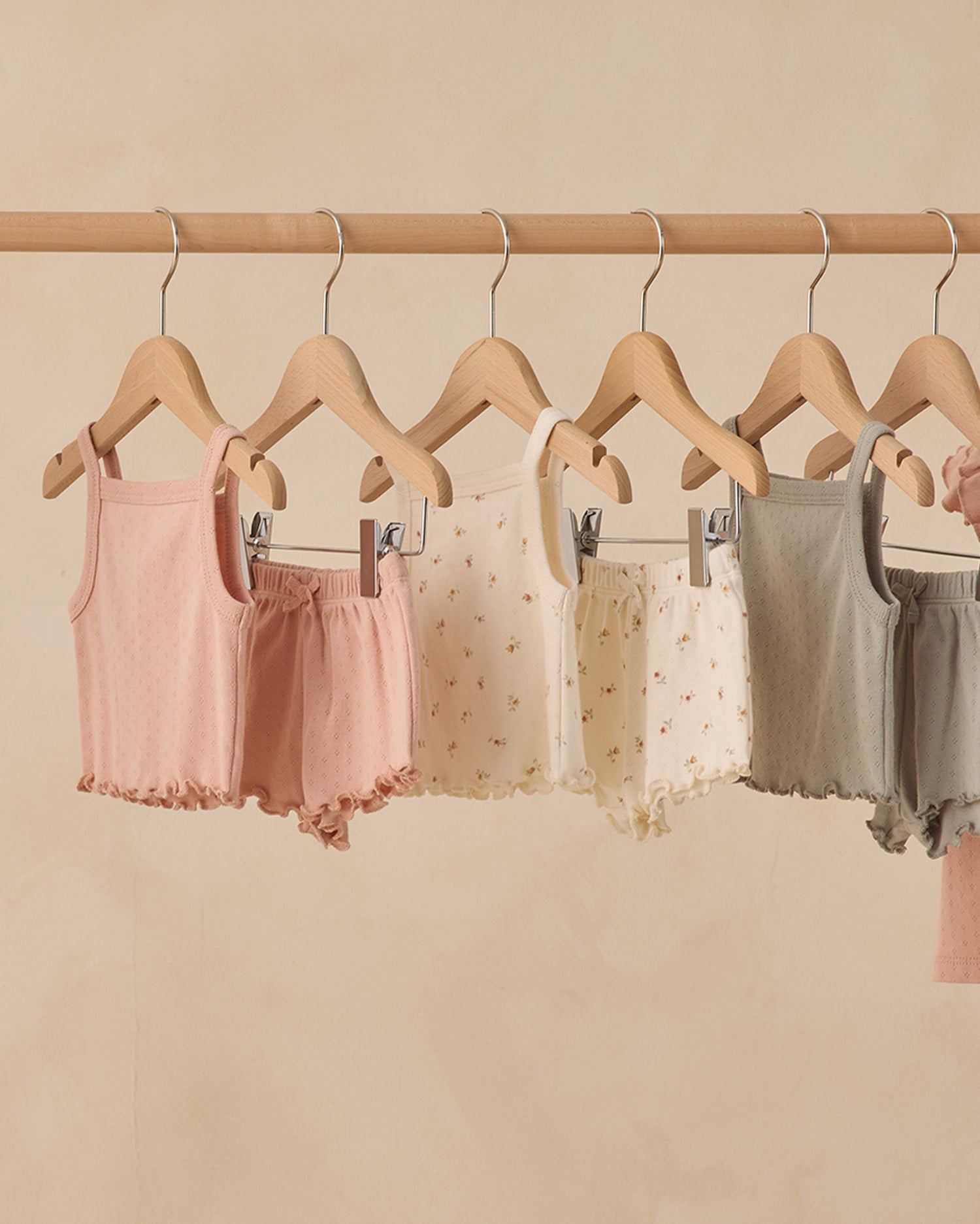 Quincy Mae Pointelle Tank + Shortie Set - Melon