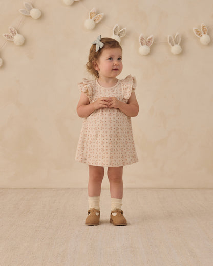 Quincy Mae Flutter Dress - Strawberries